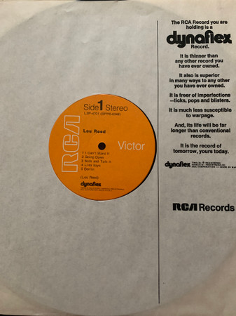Lou Reed - Lou Reed | RCA Victor (LSP-4701) - 3 Lou Reed - Lou Reed | RCA Victor (LSP-4701) - 3