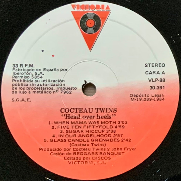 Cocteau Twins - Head Over Heels | Victoria (VLP-88) - 4