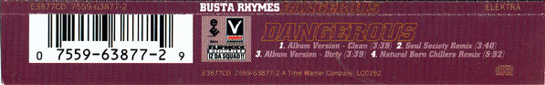 Busta Rhymes - Dangerous | Elektra (7559-63877-2) - 2