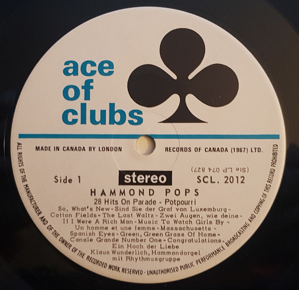 Klaus Wunderlich - Hammond Pops 2 | Ace Of Clubs (SCL. 2012) - 3