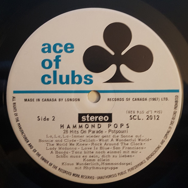 Klaus Wunderlich - Hammond Pops 2 | Ace Of Clubs (SCL. 2012) - 4