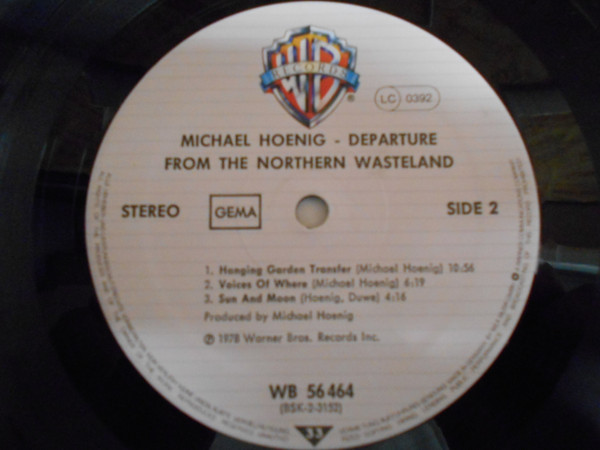 Michael Hoenig - Departure From The Northern Wasteland | Warner Bros. Records (WB 56 464) - 3