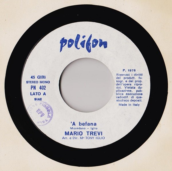 Mario Trevi - 'A Befana / 'O Sposo | Polifon (PN 402) - 2
