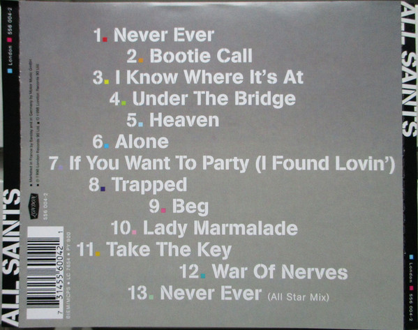 All Saints - All Saints | London Records (556 004-2) - 3