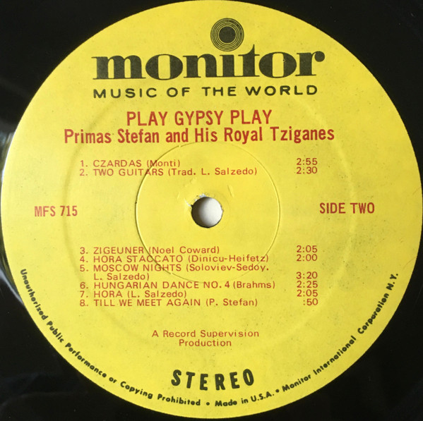 Stefan Primas & His Royal Tziganes - Gypsy Caravan | Monitor Records (MFS 715) - 4 Stefan Primas & His Royal Tziganes - Gypsy Caravan | Monitor Records (MFS 715) - 4