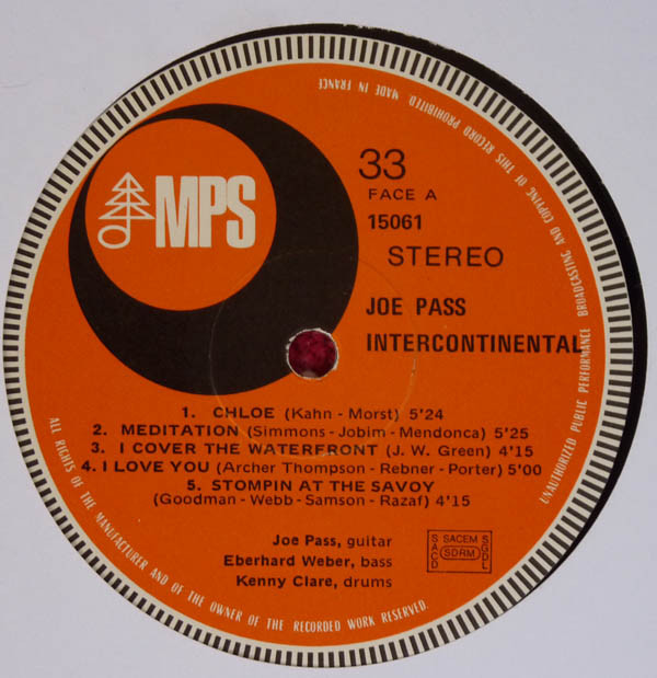 Joe Pass - Intercontinental | MPS Records (MPS 15 061) - 2 Joe Pass - Intercontinental | MPS Records (MPS 15 061) - 2