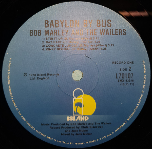 Bob Marley & The Wailers - Babylon By Bus | Island Records (L 70107/8) - 4 Bob Marley & The Wailers - Babylon By Bus | Island Records (L 70107/8) - 4