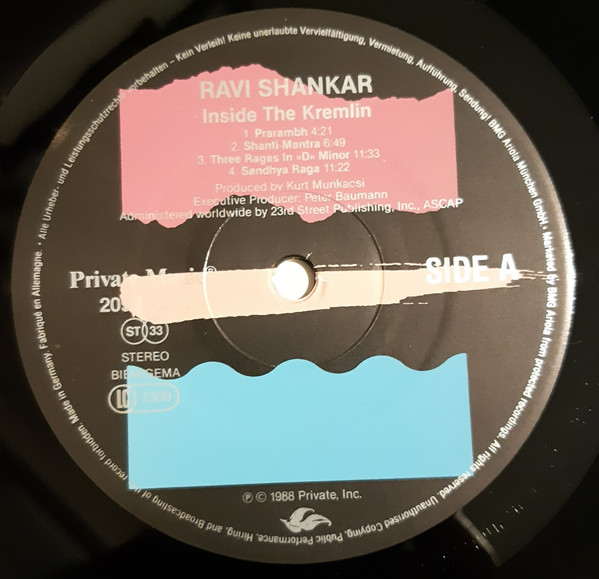 Ravi Shankar - Inside The Kremlin | Private Music (209 620) - 3 Ravi Shankar - Inside The Kremlin | Private Music (209 620) - 3