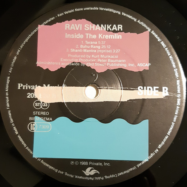 Ravi Shankar - Inside The Kremlin | Private Music (209 620) - 4 Ravi Shankar - Inside The Kremlin | Private Music (209 620) - 4