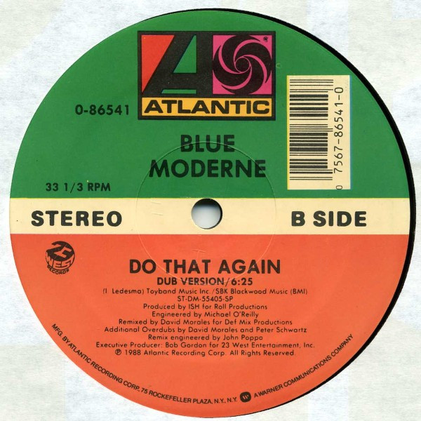 Blue Moderne - Do That Again | Atlantic (0-86541) - 2
