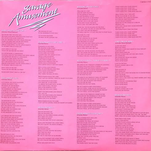 Scorpions - Savage Amusement | Harvest (7 46704 1 DMM) - 3