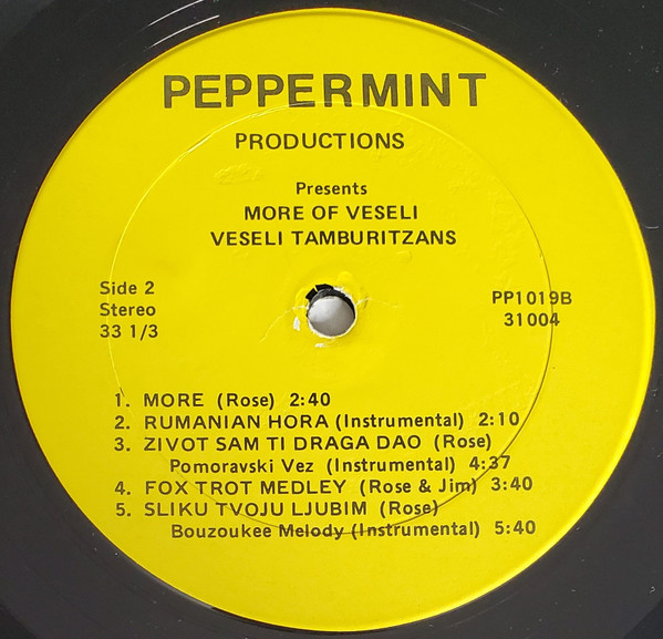 Veseli Tamburitzans Featuring Rose Husnick - More Of Veseli | Peppermint Productions (PP-1019) - 4