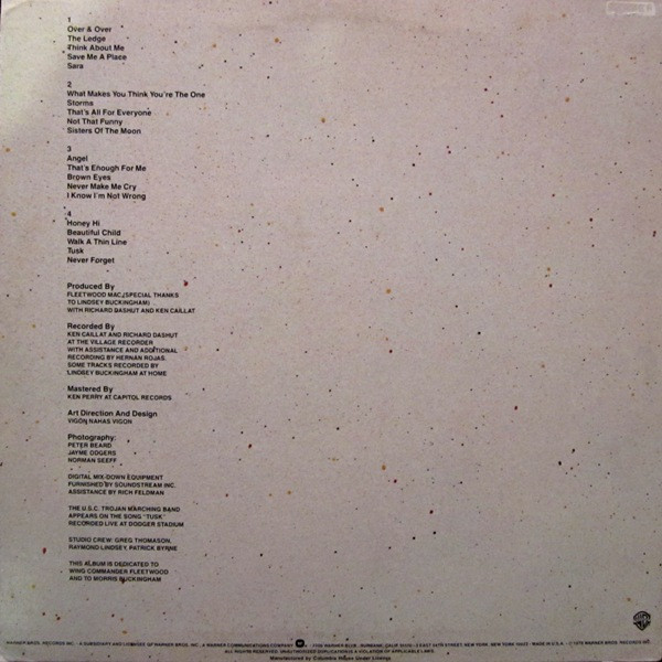 Fleetwood Mac - Tusk | Warner Bros. Records (2HS 3350) - 2 Fleetwood Mac - Tusk | Warner Bros. Records (2HS 3350) - 2