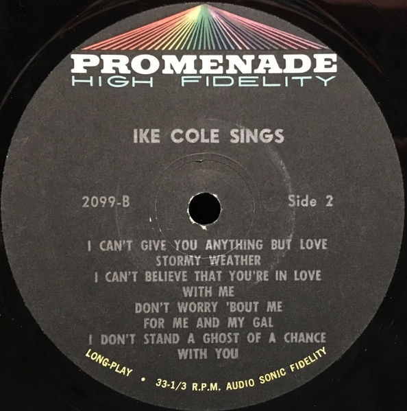 Ike Cole - Ike Cole Sings | Promenade (2099) - 4 Ike Cole - Ike Cole Sings | Promenade (2099) - 4