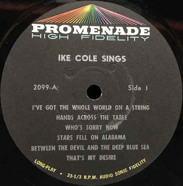 Ike Cole - Ike Cole Sings | Promenade (2099) - 3 Ike Cole - Ike Cole Sings | Promenade (2099) - 3