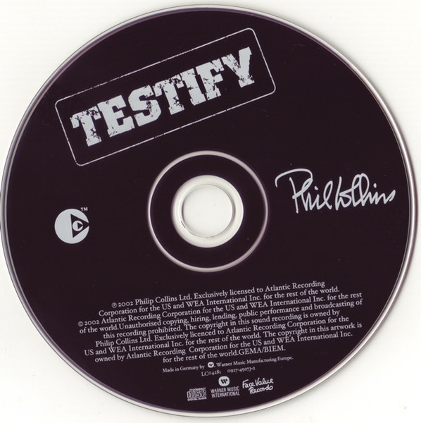 Phil Collins - Testify | Warner Music International (0927-49273-2) - 3