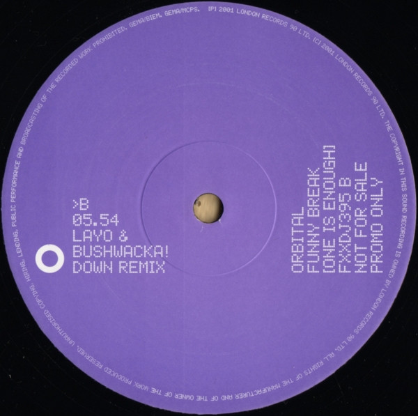 Orbital - Funny Break (One Is Enough) | FFRR (FXXDJ395) - 4