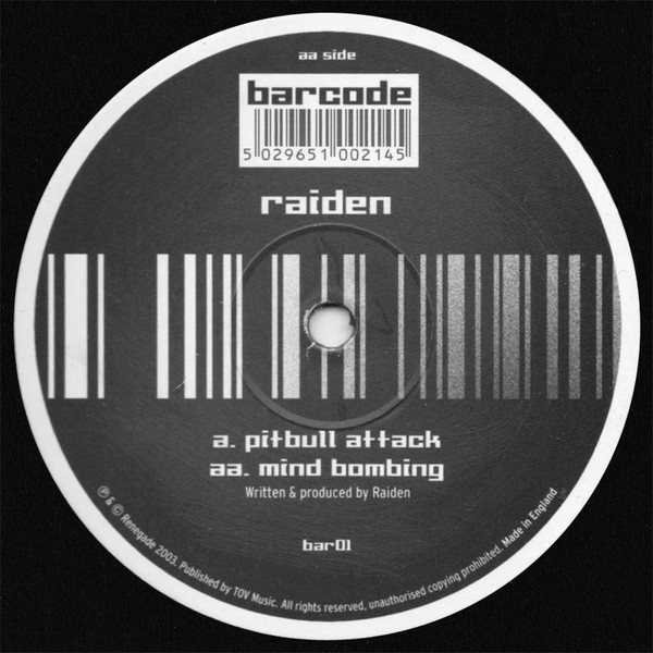 Raiden - Pitbull Attack / Mind Bombing | Barcode Recordings (bar01) - main