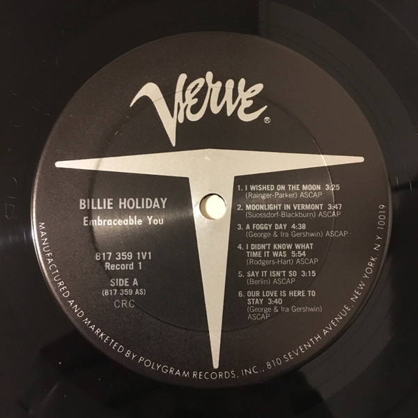 Billie Holiday - Embraceable You | Verve Records (817 359-1) - 4