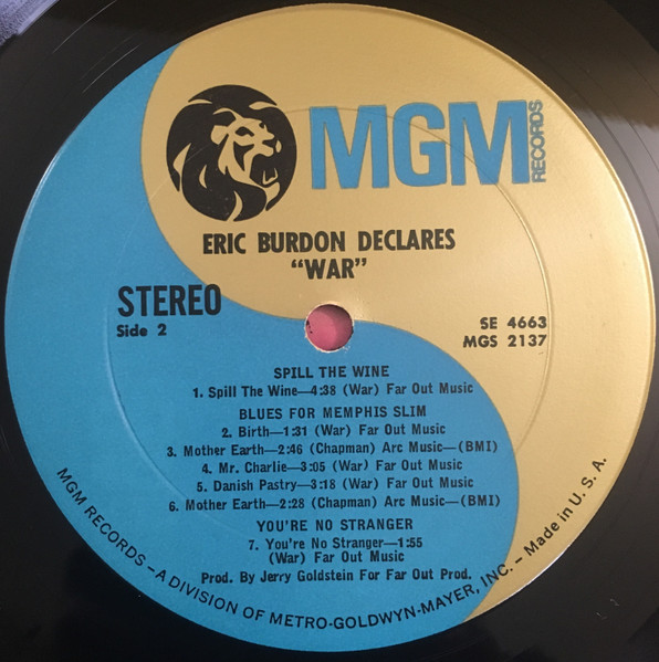 Eric Burdon & War - Eric Burdon Declares "War" | MGM Records (SE 4663) - 4