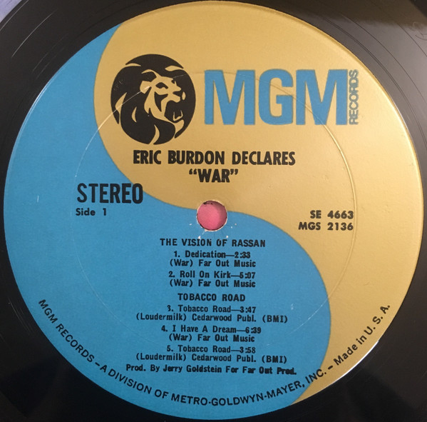 Eric Burdon & War - Eric Burdon Declares "War" | MGM Records (SE 4663) - 3