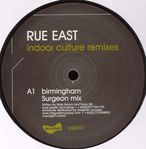 Rue East - Indoor Culture Remixes - Part 2 | Pure Plastic (PP041) - main