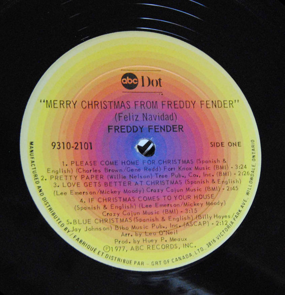 Freddy Fender - Merry Christmas Feliz Navidad From [Vinyl] | ABC Dot (9310-2101) - 3