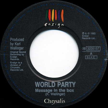 World Party - Message In The Box | Ensign (06 3235157) - 3