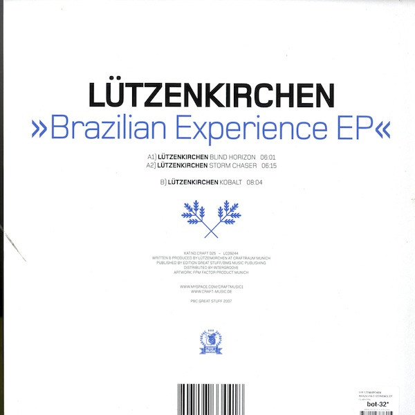 Tobias Lützenkirchen - Brazilian Experience EP | Craft Music (CRAFT 025) - 2