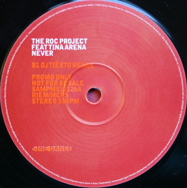 The Roc Project Feat. Tina Arena - Never | Sine Dance (SAMPMS12126) - main