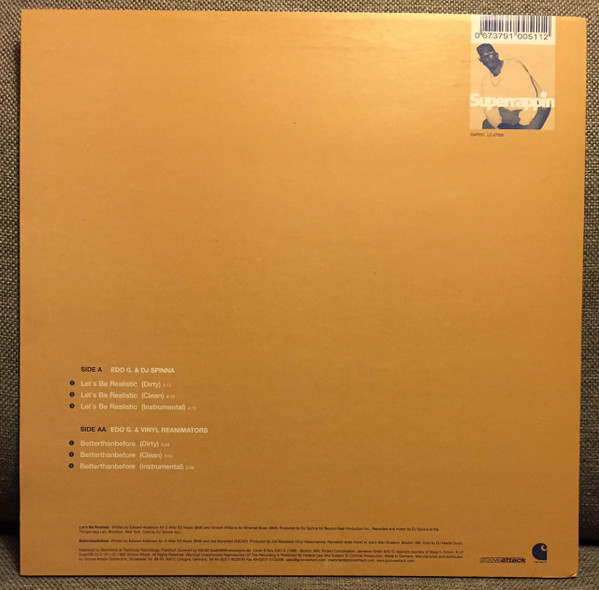Ed O.G - Let's Be Realistic / Betterthanbefore | Groove Attack Productions (GAP 051) - 4