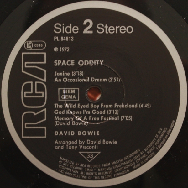 David Bowie - Space Oddity | RCA (PL 84813) - 4