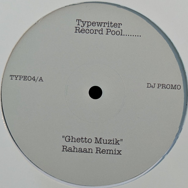 Rahaan - Ghetto Muzik / Dark Places | Typewriter Record Pool (TYPE04) - main