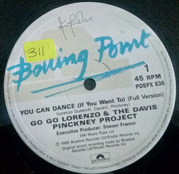 Go Go Lorenzo & The Davis Pinckney Project - You Can Dance (If You Want To) | Boiling Point (POSPX 836) - 2 Go Go Lorenzo & The Davis Pinckney Project - You Can Dance (If You Want To) | Boiling Point (POSPX 836) - 2