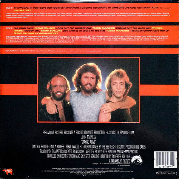 Various - Staying Alive (The Original Motion Picture Soundtrack) | RSO (813 269-1 Y-1) - 3