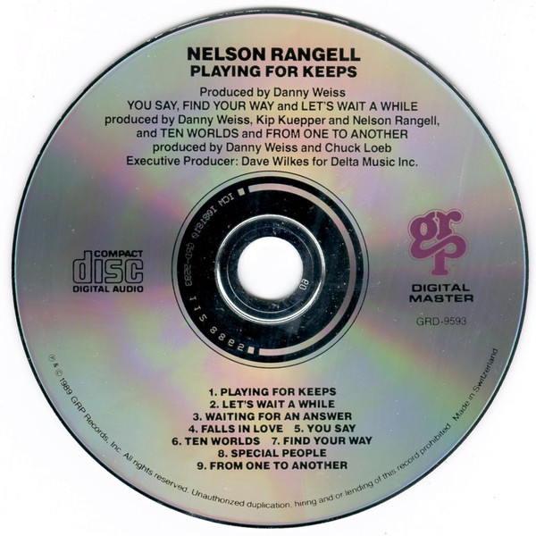 Nelson Rangell - Playing For Keeps | GRP (GRP-9593-2) - 4