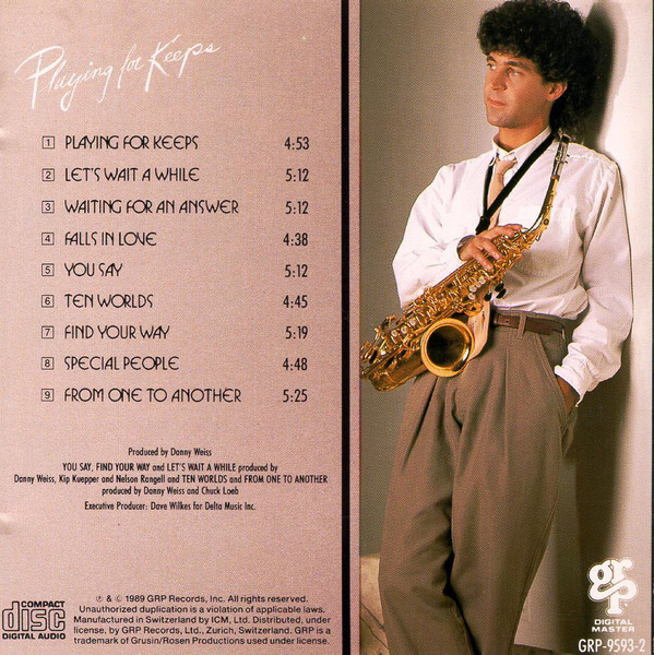 Nelson Rangell - Playing For Keeps | GRP (GRP-9593-2) - 3