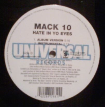 Mack 10 - Hate In Yo Eyes | Cash Money Records (422 860 981-1) - 3 Mack 10 - Hate In Yo Eyes | Cash Money Records (422 860 981-1) - 3