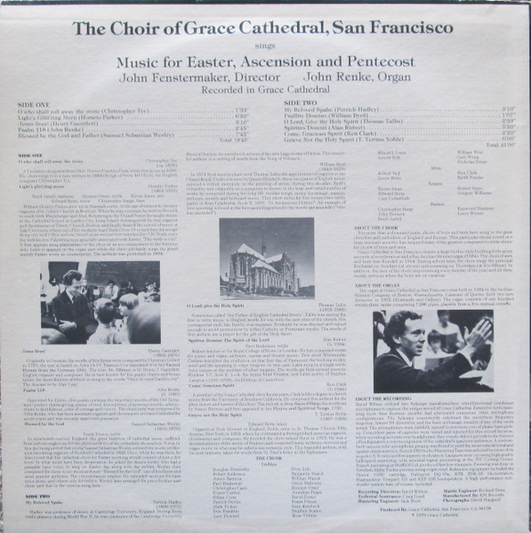The Choir Of Grace Cathedral San Francisco , John Fenstermaker - Music For Easter, Ascension And Pentecost | Wilson Audio (W-805) - 2 The Choir Of Grace Cathedral San Francisco , John Fenstermaker - Music For Easter, Ascension And Pentecost | Wilson Audio (W-805) - 2