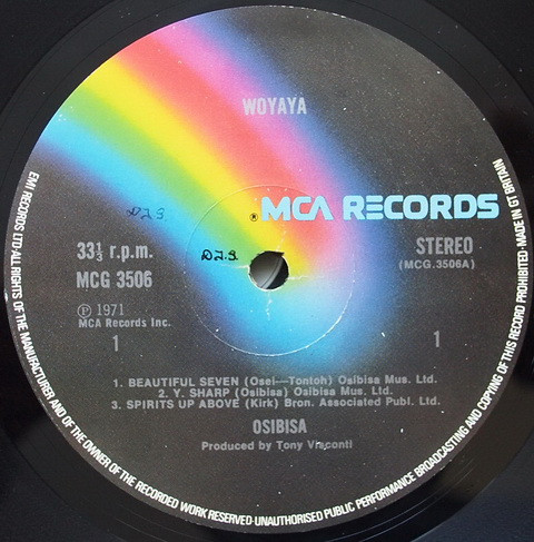 Osibisa - Woyaya | MCA Records (MCG 3506) - 3