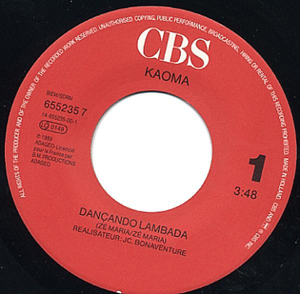 Kaoma - Dançando Lambada | CBS (655235 7) - 3