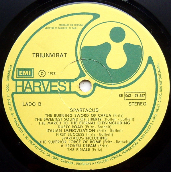 Triumvirat - Spartacus | Harvest (8E 062 29567) - 3