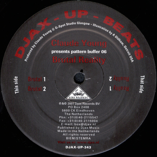 Claude Young - Pattern Buffer 06: Brutal Reality | Djax-Up-Beats (DJAX-UP-343) - main Claude Young - Pattern Buffer 06: Brutal Reality | Djax-Up-Beats (DJAX-UP-343) - main