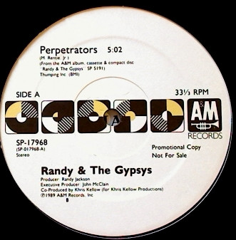 Randy & The Gypsys - Perpetrators | A&M Records (SP-17968) - main