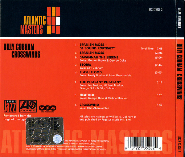 Billy Cobham - Crosswinds | Atlantic (8122-73528-2) - 2