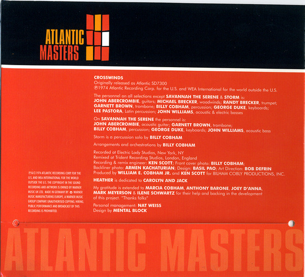 Billy Cobham - Crosswinds | Atlantic (8122-73528-2) - 4