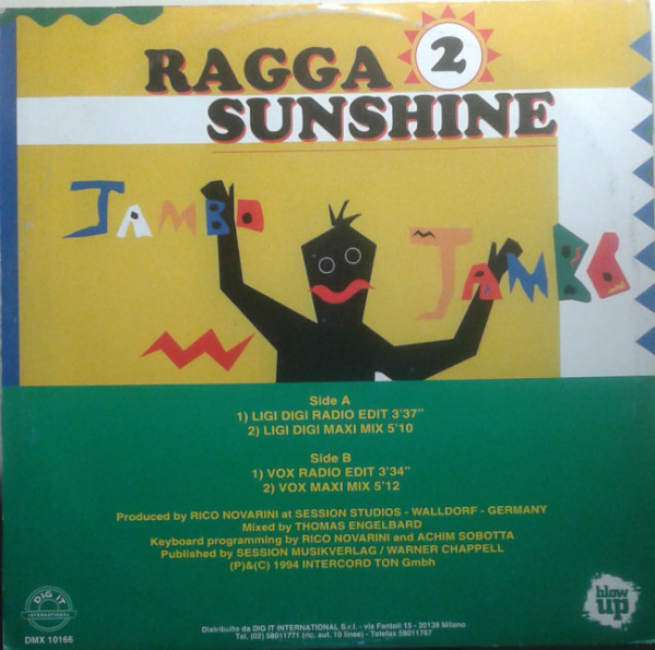Ragga 2 Sunshine - Jambo | Dig It International (DMX 10166) - 2 Ragga 2 Sunshine - Jambo | Dig It International (DMX 10166) - 2