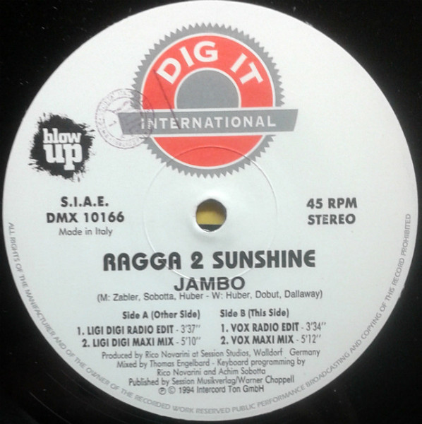 Ragga 2 Sunshine - Jambo | Dig It International (DMX 10166) - 3 Ragga 2 Sunshine - Jambo | Dig It International (DMX 10166) - 3