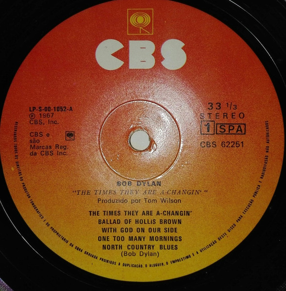 Bob Dylan - The Times They Are A-Changin' | CBS (62251) - 3