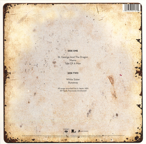 Toto - Live In Tokyo 1980 (RSD2020 - Limited Edition) [Vinyl] | Columbia (19075801201) - 3